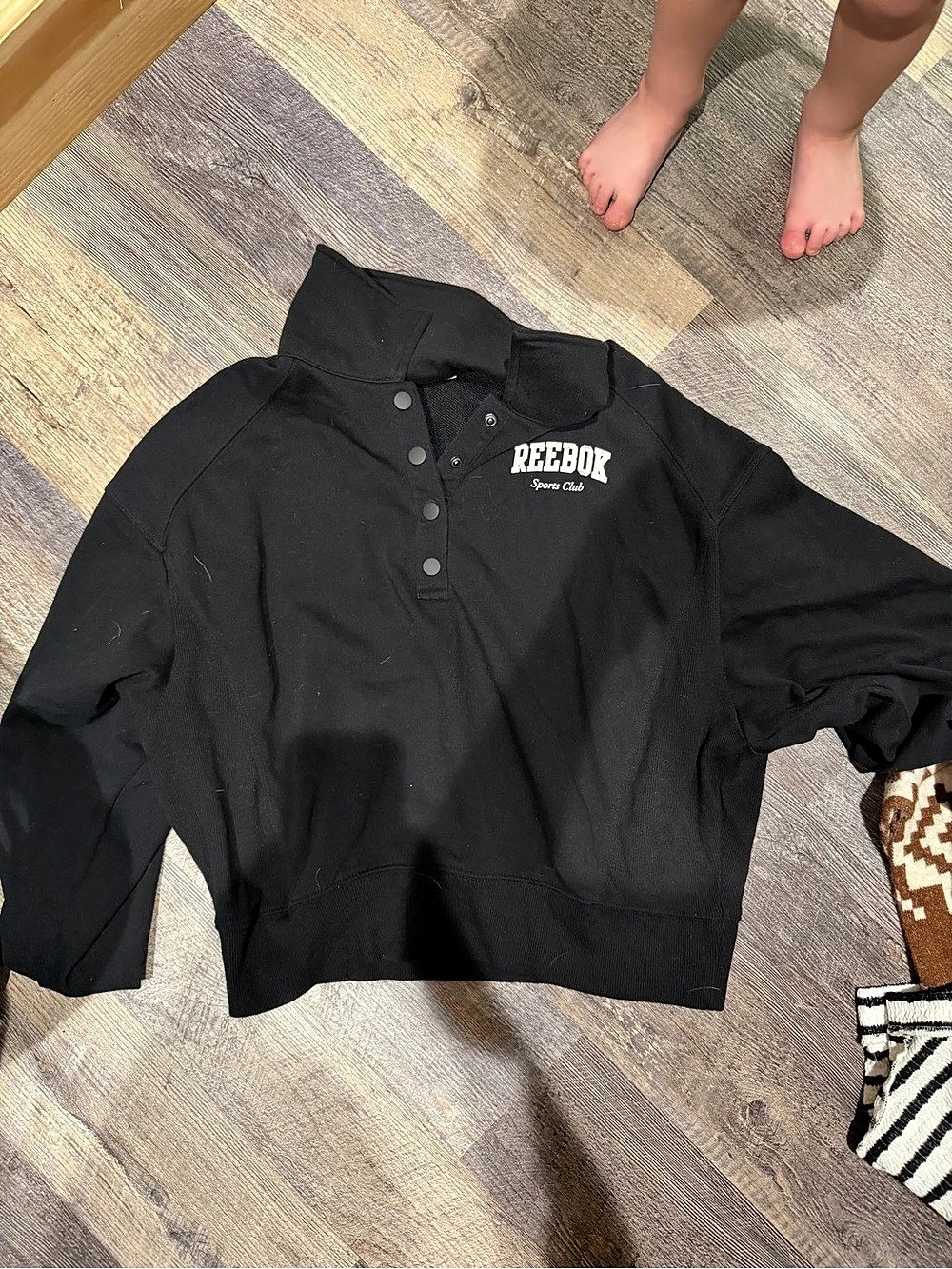 Reebok Black Polo hoodie